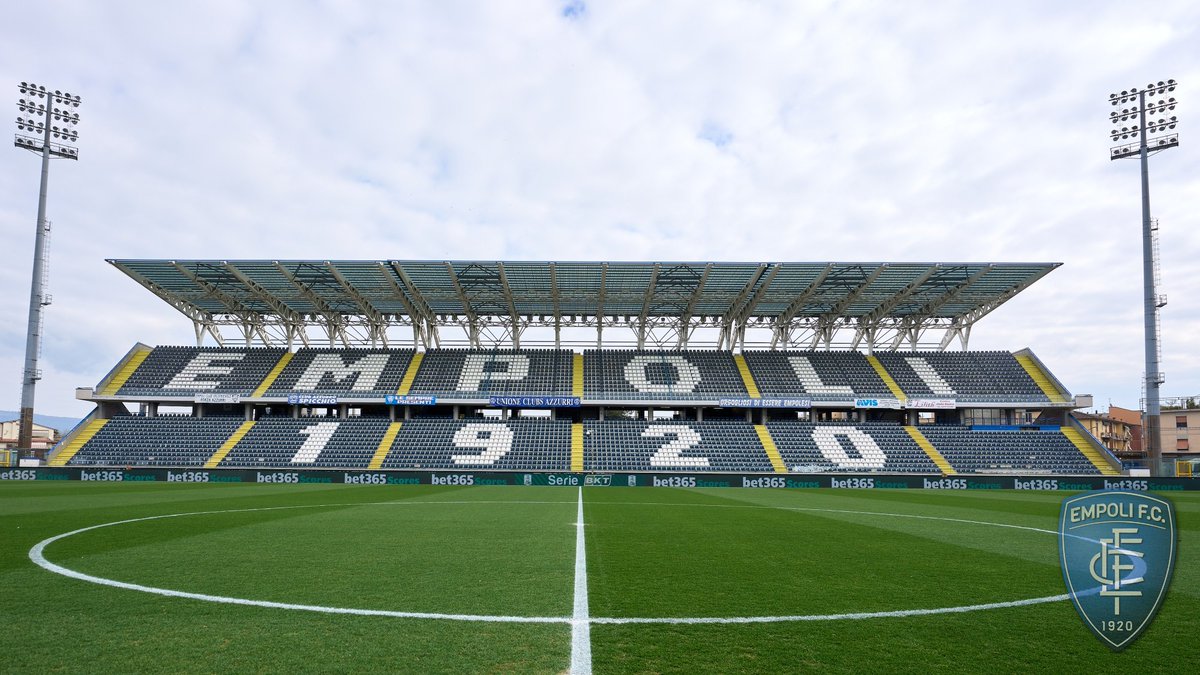 EmpoliFC's tweet photo. 🎵 "Eccomi, eccoti. Se tu fossi qui stasera" 

⚽️⌛ 𝗧𝗵𝗲 𝘀𝘁𝗮𝗴𝗲 𝗶𝘀 𝘀𝗲𝘁

Empoli 🆚 Cesena
📍 Empoli
🏟️ Carlo Castellani Computer Gross Arena

#EmpoliCesena #SerieBKT
#CarloCastellani #ComputerGrossArena https://t.co/G7epIBINju