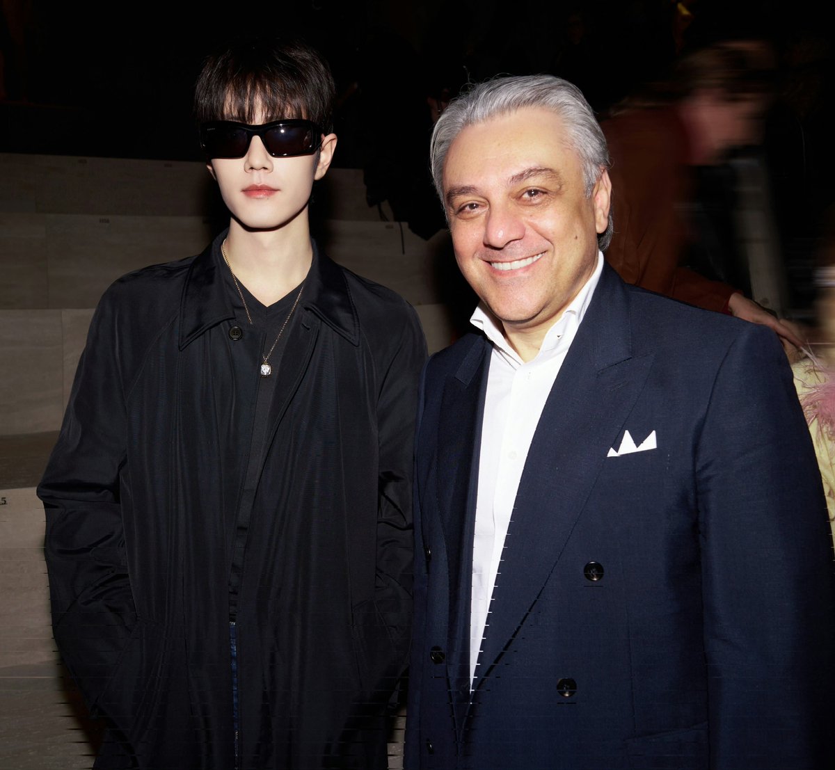 Xiao Zhan with CEO Kering Group Luca de Meo (owns Gucci, Saint Laurent, Balenciaga, Alexander McQueen and others)