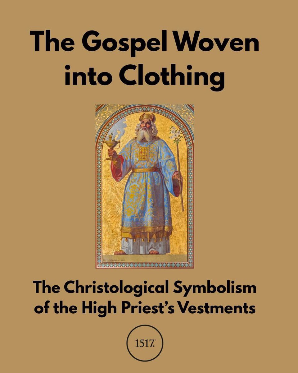 The vestments of the high priest were the Gospel woven into clothing.

In Bible in One Year today, we read about that sacred clothing in Exodus 28.

Two features stand out. First, the names of the twelve tribes of Israel were placed on the high priest’s garments. Two precious