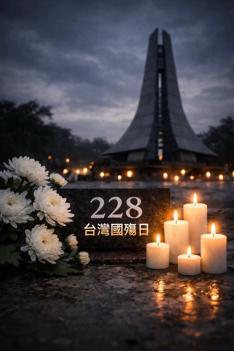 Daniel_hkk's tweet photo. 228
台灣國殤日
這不是悲情
而是記取歷史留下的沉痛代價
提醒我們
和平從來不是理所當然 https://t.co/KIUr6qSnlq