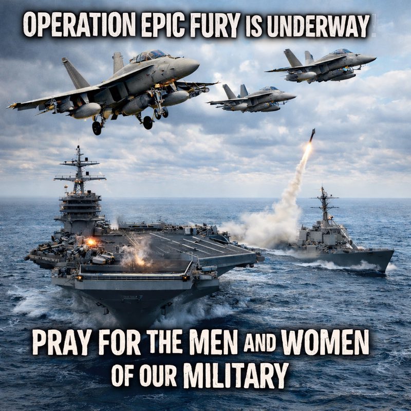 Pray for the Brave Men and Women of the United States Military. 

This is a noble mission, we are fighting for a free Iran.