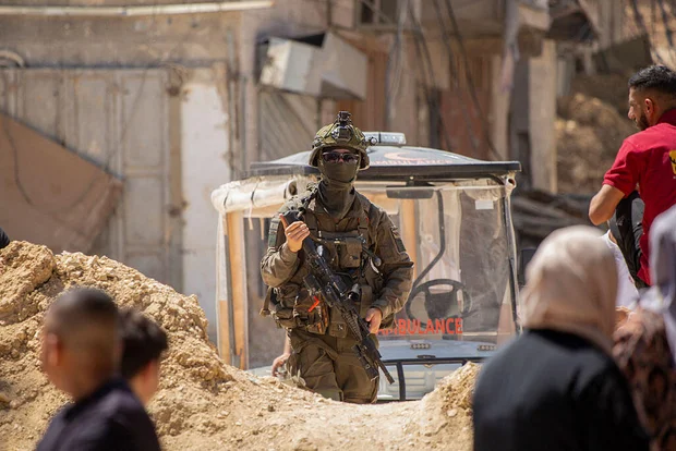BoycottFox1's tweet photo. Palestinian residents of Nur Shams camp return to retrieve belongings from their homes after Israeli forces issued demolition orders for more than 48 buildings in the West Bank, May 6, 2025. #mapoli #nhpolitics 

U.S. Immigration and Customs Enforcement or Israel Defense Forces? https://t.co/ledWTpq4Hd