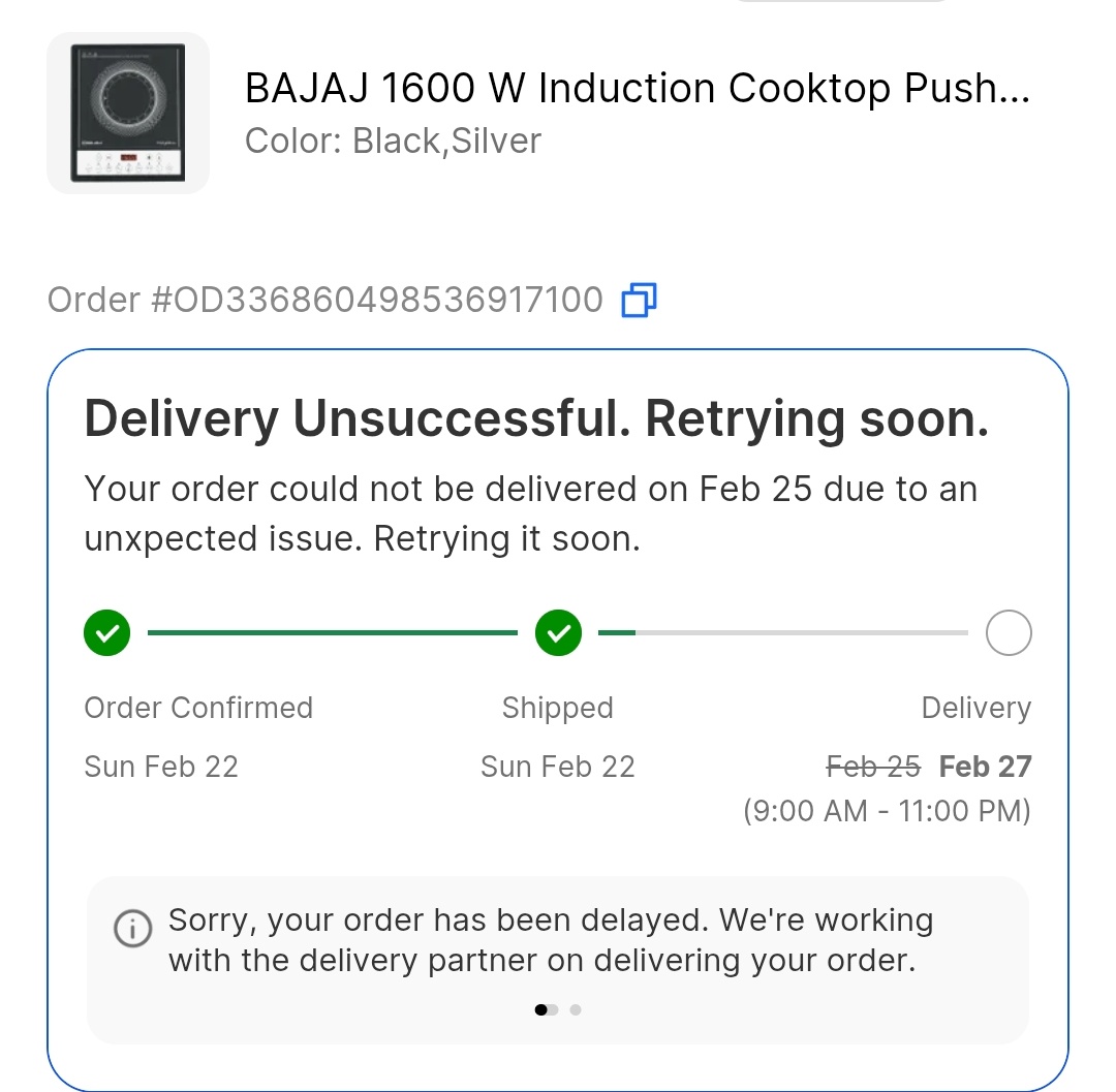 RAVITIW67019682's tweet photo. @flipkartsupport @Flipkart 
Sir, my order is quite late, still I need it and please deliver it to me within time. https://t.co/8HEDn0ljef