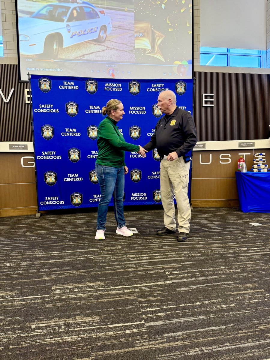 WentzvillePD's tweet photo. After 27 years of dedicated service, Officer vanBreusegen is retiring from Wentzville PD. From Patrol, D.A.R.E. to School Resource Officer and Detective, her passion for helping children and serving our community made a lasting impact.

Thank you for your commitment to Wentzville https://t.co/QFYPPtd4dj