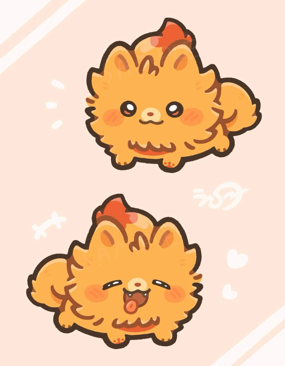 Kitsune_ran's tweet photo. ポムケン🍊🐶🔥💞 https://t.co/ToomPDWtxc