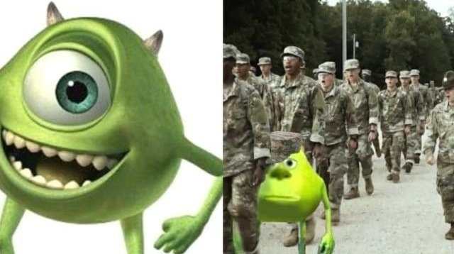 Me laughing at             Me after I
World war 3                   get drafted
memes