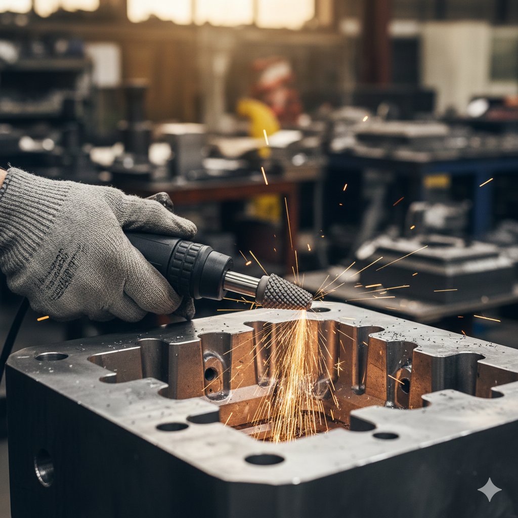USACarbideBurr's tweet image. Curved edges? Flame or oval carbide burrs deburr beautifully without flats. Perfect contour! 🔥 #CarbideBurr #Deburring #Metalworking #Tools