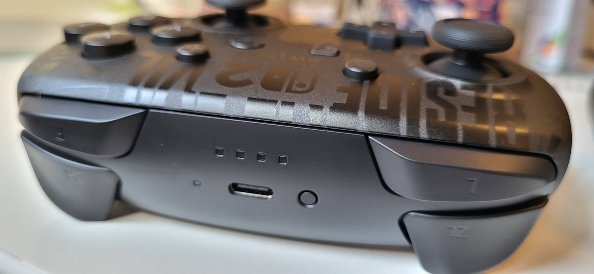 Looking forward to delving into #ResidentEvilRequiem with this beautiful controller! The system recognises the different colour scheme too. #NintendoSwitch2