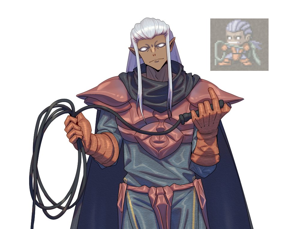 自分、テイルズオブファンタジアの雑魚敵を擦り倒し、それなりに重要ポジションとして自作ゲーに出そうとするムーブを令和でやる唯一の男である自負があります

(↓はその結果生まれたキャラデザ) 