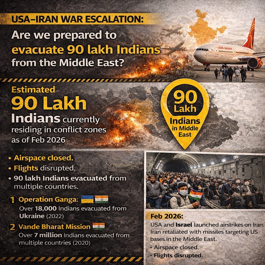 NiravRBarot's tweet image. War didn’t start overnight.
Warnings were visible.

So why weren’t Indians evacuated earlier?

Citizens deserve protection, not press conferences.

#IndianGovernment #Evacuation #IndiansAbroad #Accountability #IndiaFirst #overseasindian #Geopolitics #USA #Iran