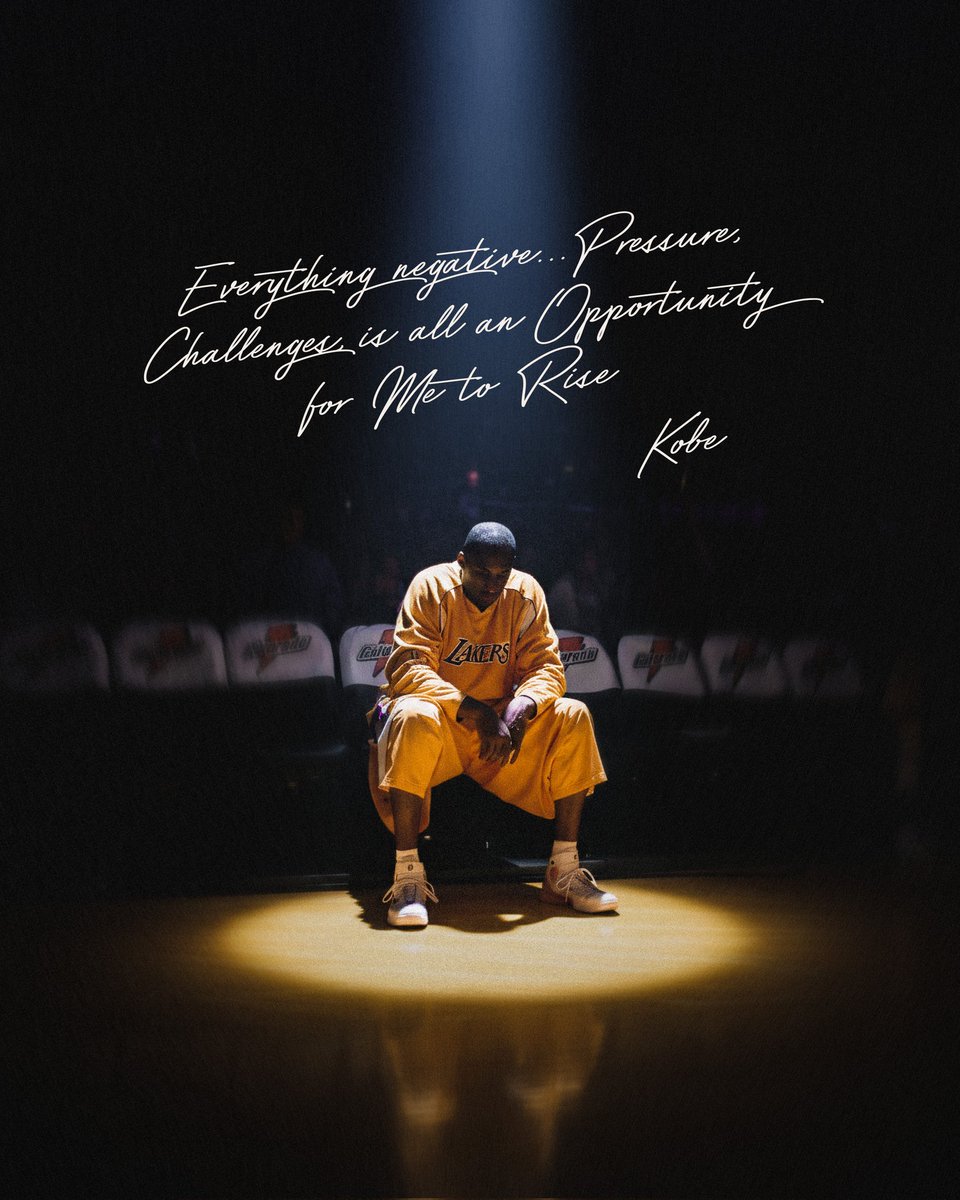 ikonick_xyz's tweet image. Everything negative is a positive with the right mindset.
Wise words from the Black Mamba…

#Kobe #BlackMamba #Mamba #IKONICK