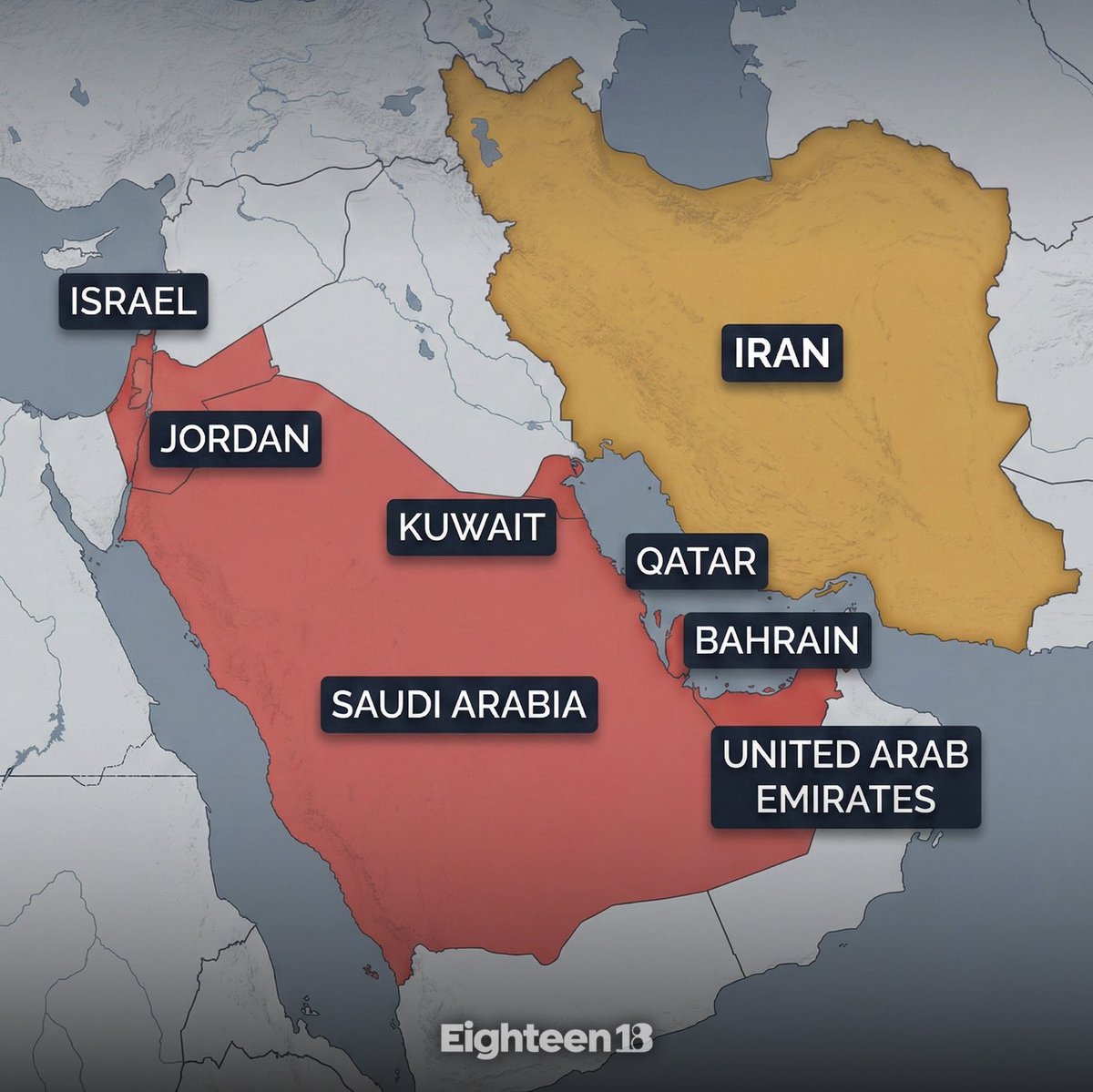 itswpceo's tweet image. Breaking:

14 countries under war and attack. The downfall of the Middle East has begun.  

Countries under War and attack 🚨

- 🇮🇷 Iran
- 🇺🇸 United States
- 🇮🇱 Israel
- 🇾🇪 Yemen
- 🇧🇭 Bahrain
- 🇶🇦 Qatar
- 🇦🇪 United Arab Emirates
- 🇰🇼 Kuwait
- 🇮🇶 Iraq
- 🇯🇴 Jordan
- 🇸🇦 Saudi Arabia