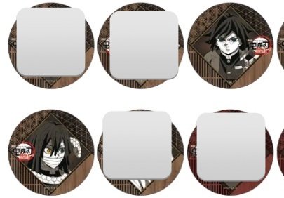 交換】鬼滅の刃 ダイニング お楽しみくじ 缶バッジ 譲:獪岳 炭治郎 求