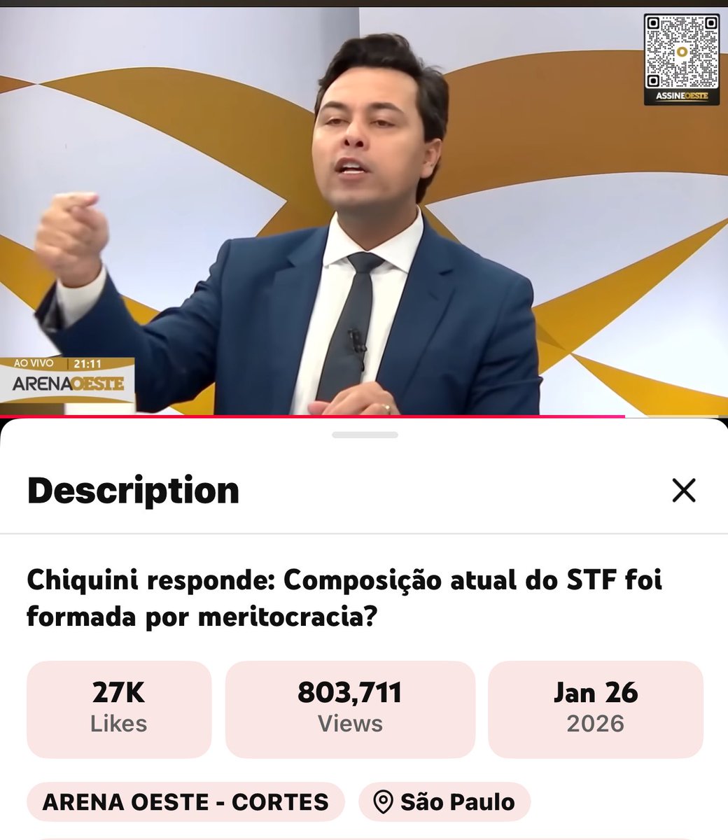 R38TAO's tweet photo. Não esperava um cara que se diz opositor defendendo os concursos fraudados e enviesados do judiciário aparelhado por indicações criminosas desde o Mensalão e Petrolão. Pior ainda, defendendo fim de “prerrogativa de foro” facilitando militância judicial.

Essa é o “oposição” que a esquerda sempre sonhou.

Há qualquer mérito em concursos SUBJETIVOS nos quais que está na banca chegou lá de maneira ilegal - senão criminosa?