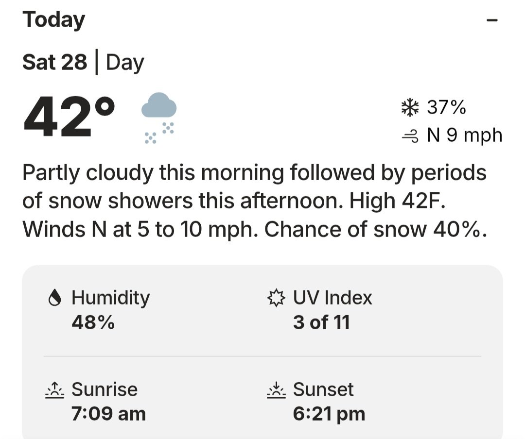 We have about 30 planes simultaneously spraying us right now. Yesterday was 60°F &amp; now it will be miraculously snowing at 42°F. These mfkrs are suppressing spring, growth, keeping us sick &amp; at a low frequency. The war on is on us. Iran is the distraction