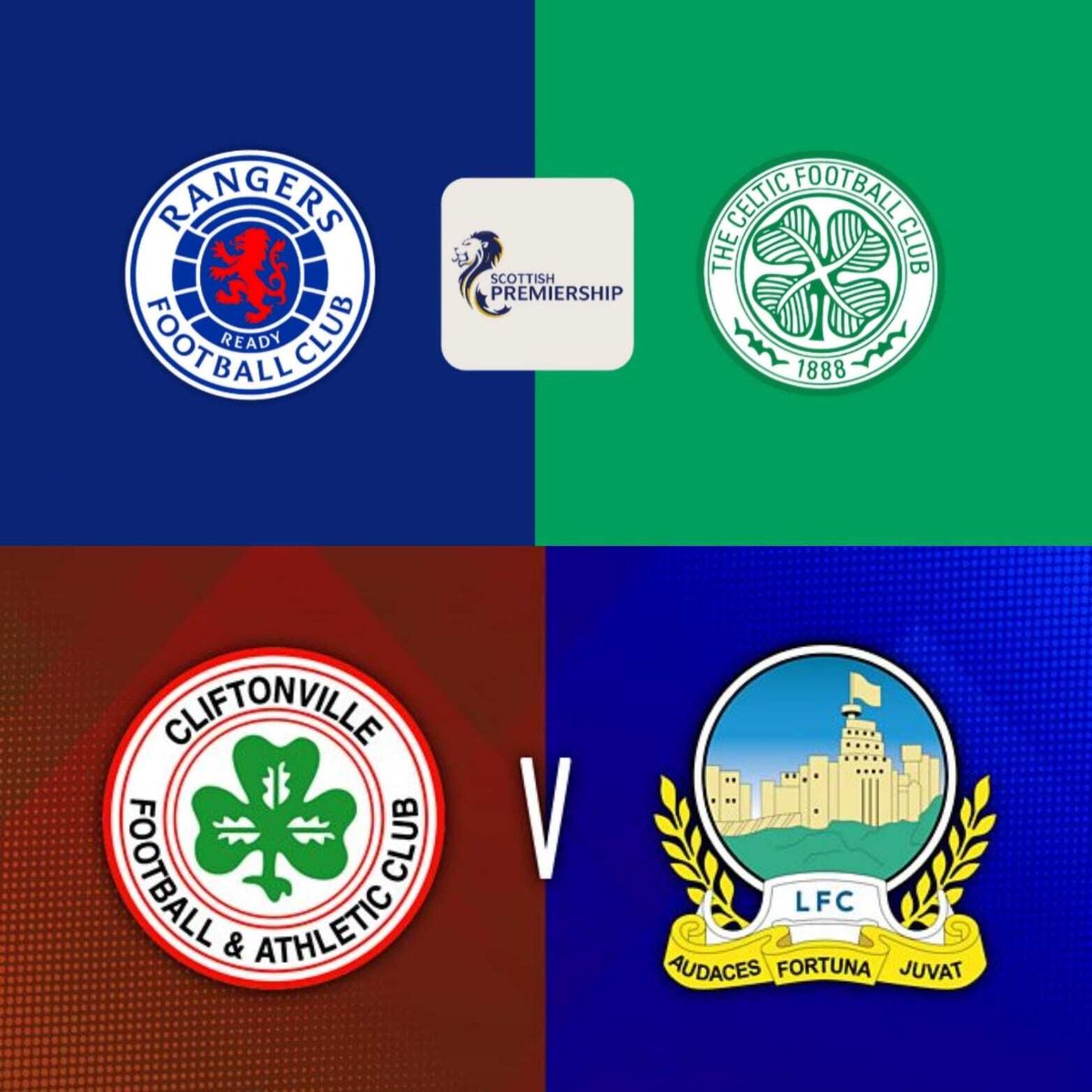 Rangers FC & Linfield FC tweet media