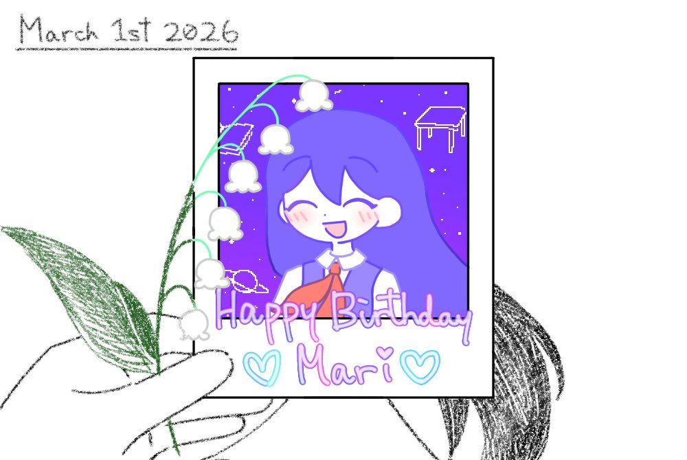 basil846_'s tweet photo. #OMORIFANART 
マリ、お誕生日おめでとう！ https://t.co/wEhKtXIzVE