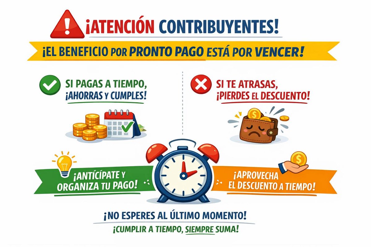 BayamoComercial's tweet photo. 📢 A los Agentes Telecomunicaciones :Hoy 28 febrero es el Último Dia del #BeneficioFiscal por el #ProntoPago.
¡Aprovecha el descuento! puedes hacerlo de forma ONLINE,ingresa al Portal Tributario: https://t.co/CpTlY4ZIjB descarga el DJ,llenalo y envíalo a la dirección de tu Mcpio https://t.co/9LyA81a67t