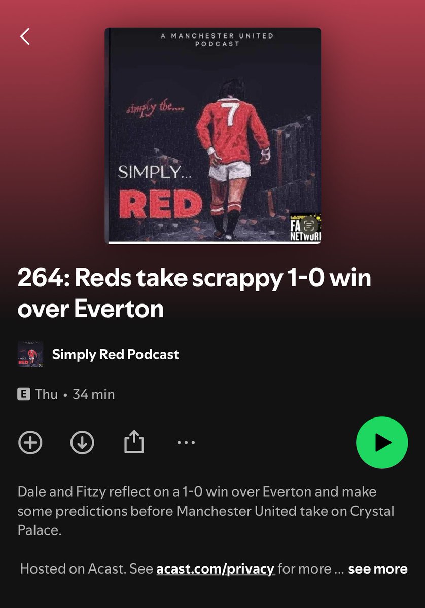 Simply Red Podcast ๐พ๐ช๐๏ธ tweet media
