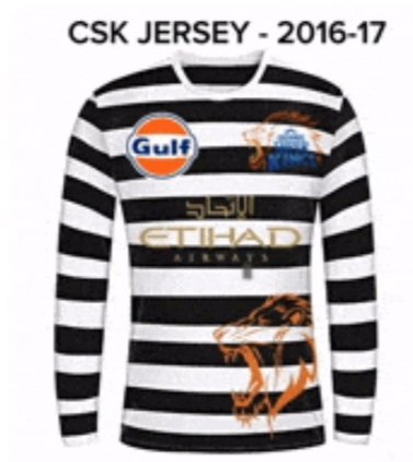 I seeing from yesterday many csk fans are posting bad about lsg jersey,then I think I have to upload csk 2016-2017 jersey 😂😏
