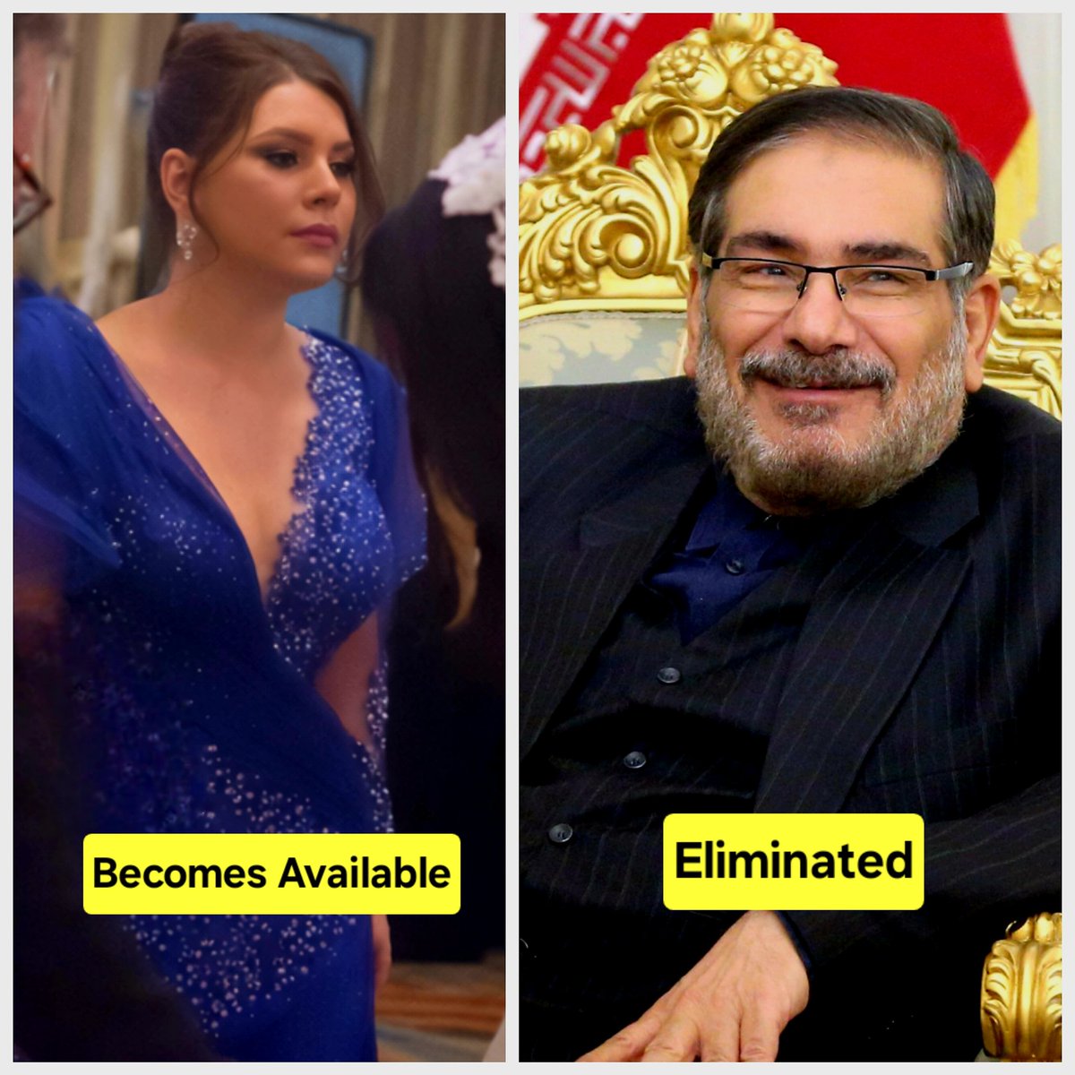 آذر بیوه شد؛
حالا علم الهدی میتونه صیغه ش کنه برا برادران عراقیش!
#شمخانی