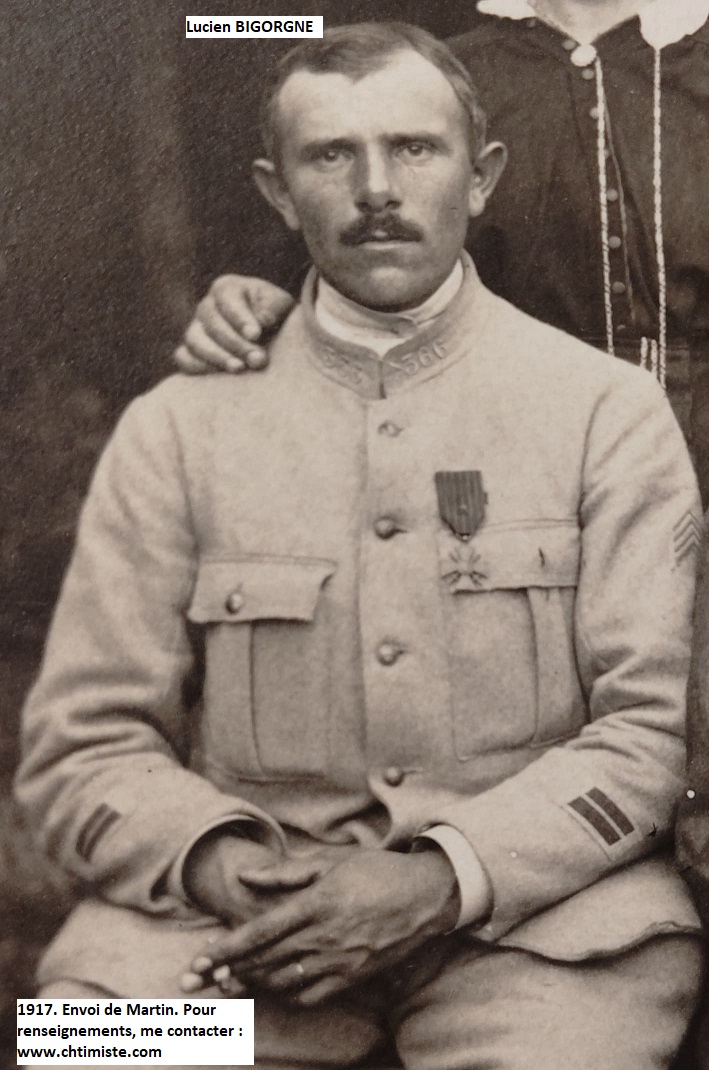 Le_Chtimiste's tweet photo. Lucien BIGORGNE, sergent et grenadier d'élite au 166e et 366ème régiments d'infanterie . Août 1917 - A notamment participé à des " coups de main" - Merci à Martin #Chtimiste #366eRI https://t.co/DOVsyaoCa8