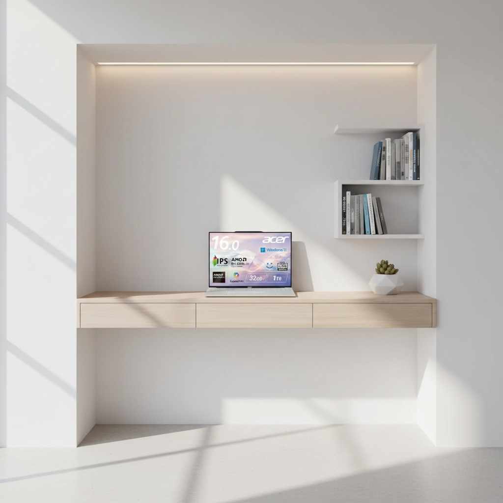 16インチで🪶990g。 持ち歩ける大画面。 Ryzen AI 7 × 32GB