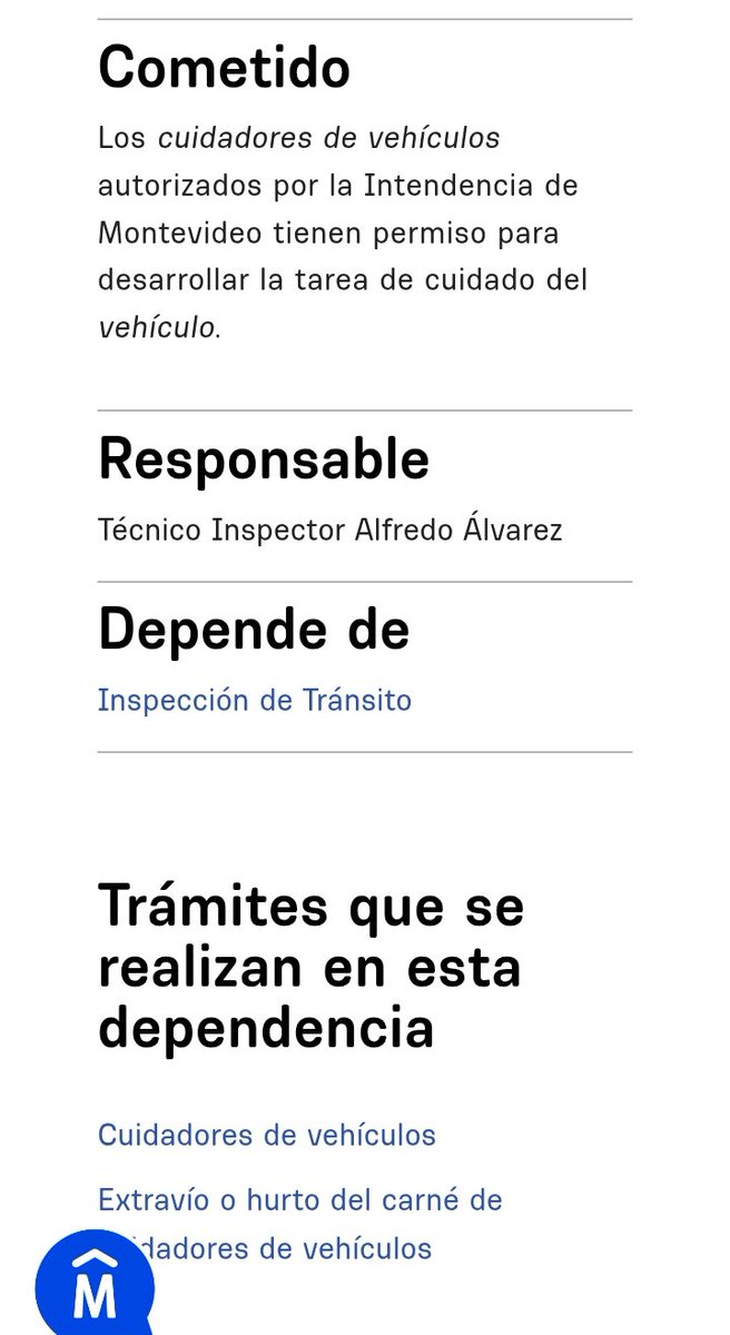 <a href="/ObservadorUY/">El Observador Uruguay</a> Si tienen una Oficina de cuida coche con jefe y todo