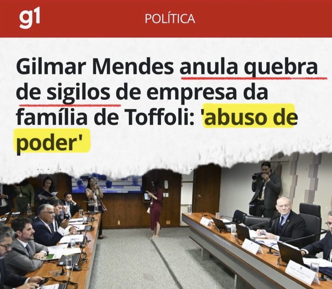 Quando eu dizia pra vcs que o maior problema do $TF era o Gilmarginal e não o cabeça de Piroca ou o Barrosca vcs ficavam bravos. 

NADA acontece no Supremo Puteiro sem a benção desse arrombado.