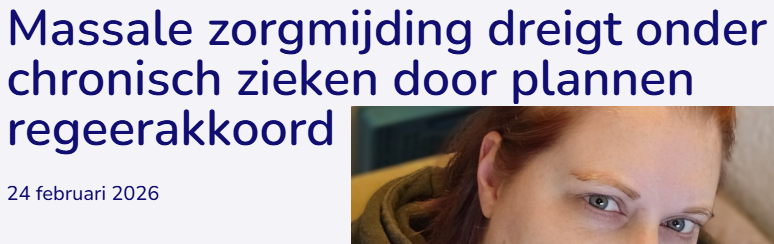 Matthijs85's tweet image. Bezuinigingen zorg VVD, D66 en CDA dwingen chronisch massaal zorg te mijden patientenfederatie.nl/nieuws/massale…
- hoger eigen risico
- hogere eigen bijdragen
- WIA omlaag
- 53% hierdoor in ernstige armoede:
“Dat gaat desastreuze gevolgen hebben voor hun zorg en kwaliteit van leven” #zorg
