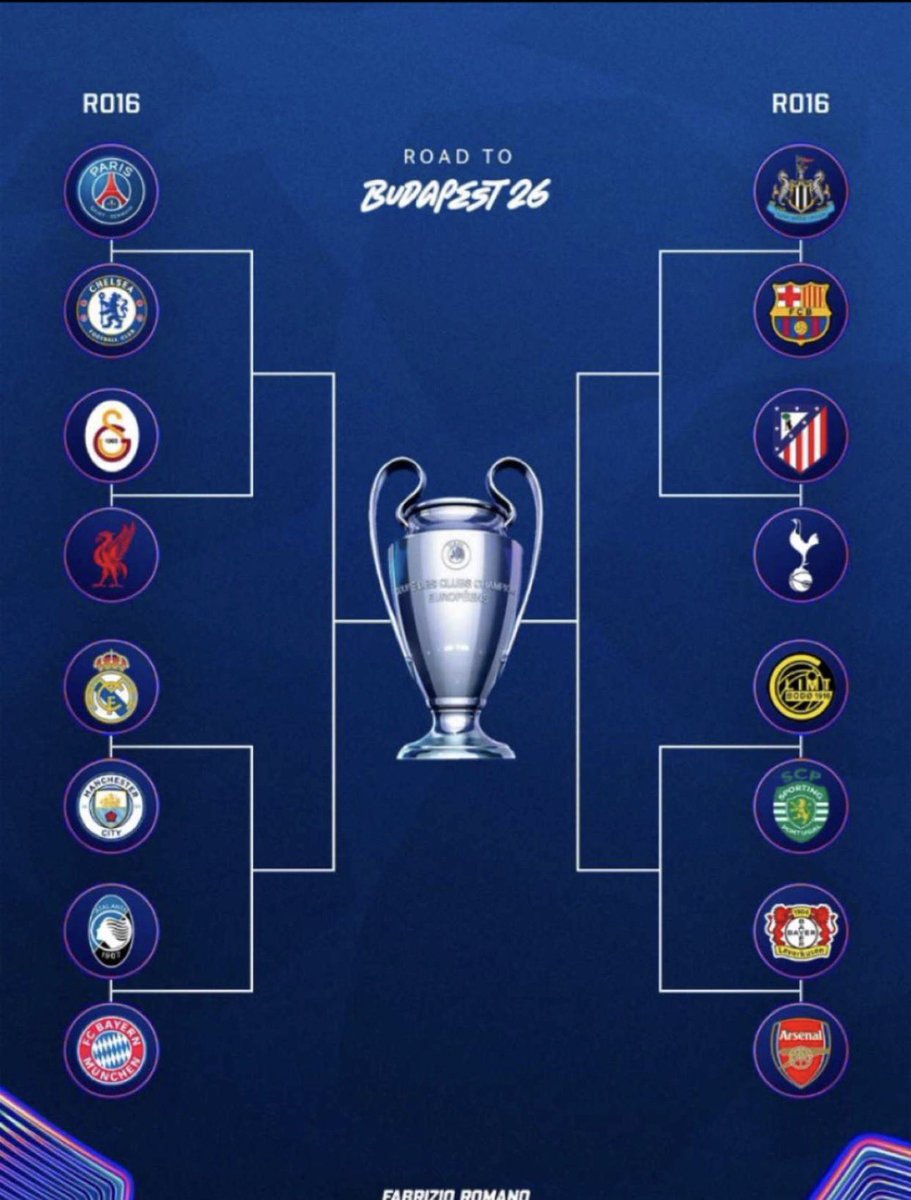 If you know your team is not here, know that you not my size 😂😂😂, Am talking to you naaaa you 😂😂😂

#ChampionsLeaguedraw #RouneOf16