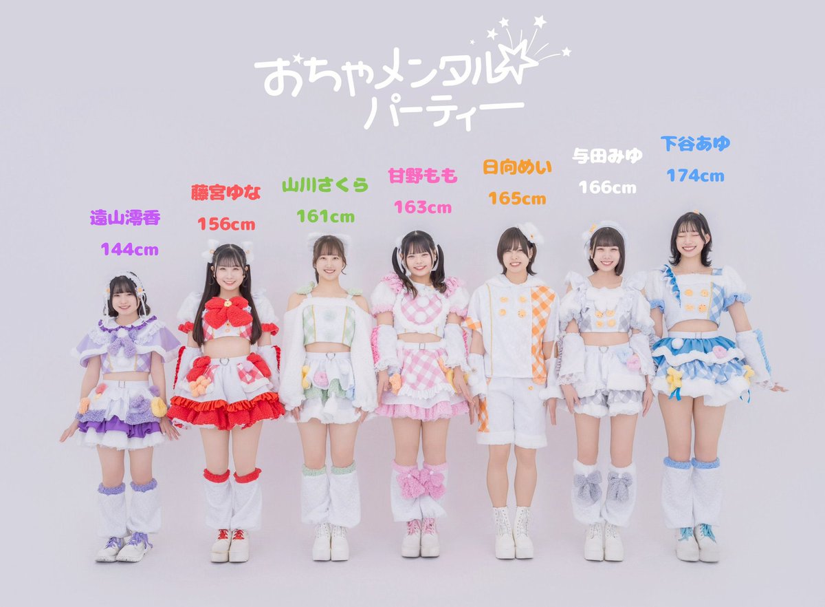 グループで身長差30cmもあると集合写真とるときこれ❕