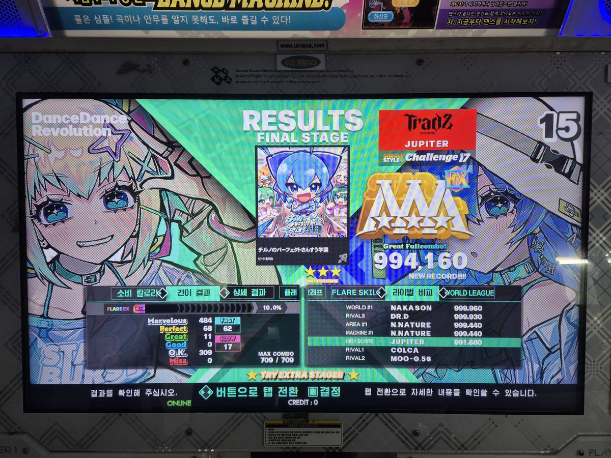 2月の上出来リザルト MFC 3개에다가 진짜 오랜만에 17EX클리어 1개.