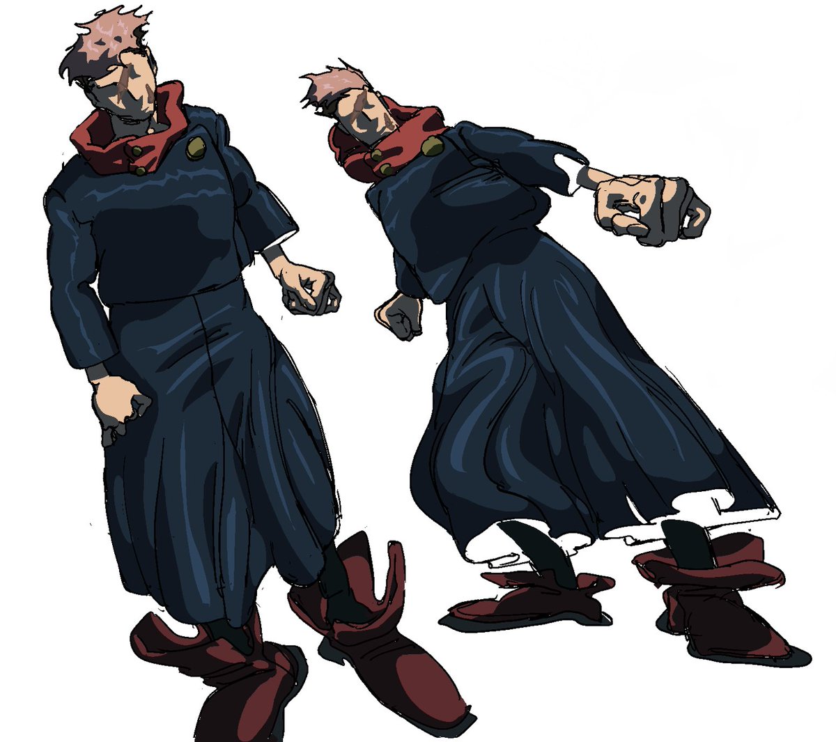 渋谷×死滅のキービジュのダボっと感 #呪術廻戦 #虎杖悠仁