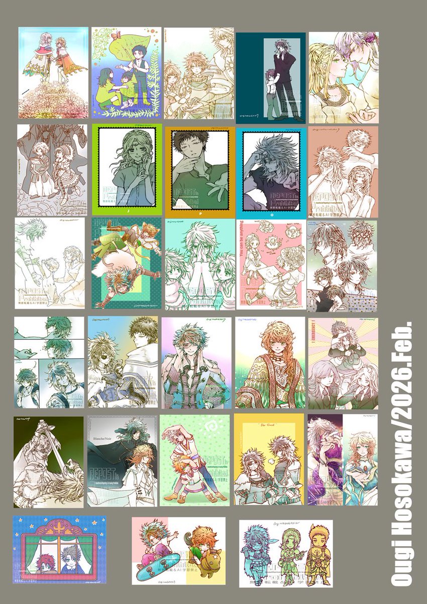 リベサガ＋FF 28点
エメ　5点

計33点（淡々と報告の姿勢

2月って28日でしたよね…

先月、点数はいつもと変わらないけども、何だか描いた気がしていなくてその反動ですかね…

原稿は進んでません
 #今月描いたイラストを晒そう