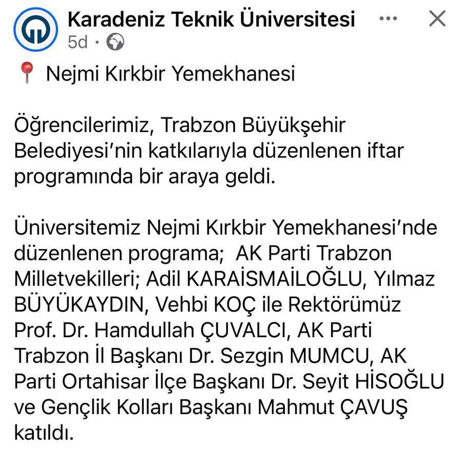 Rektörlüğün görevi, üniversitenin tarafsızlığını ve eşitliğini korumaktır. Eğer kampüs kapıları bir partiye açılıyorsa (tabii ki AK Parti), o rektör değil; receptördür!

<a href="/profcuvalci/">Prof.Dr. Hamdullah Çuvalcı</a>, bu düzen değişecek!