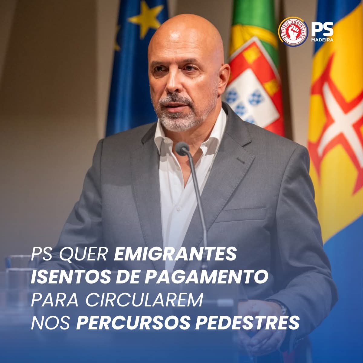 É mais uma injustiça que urge o Governo Regional corrigir.

Os madeirenses que residem no estrangeiro e lusodescendentes devem estar isentos de pagamento para poderem circular nos percursos pedestres recomendados!

🗣 "Muitos madeirenses que vivem no estrangeiro sentem-se hoje