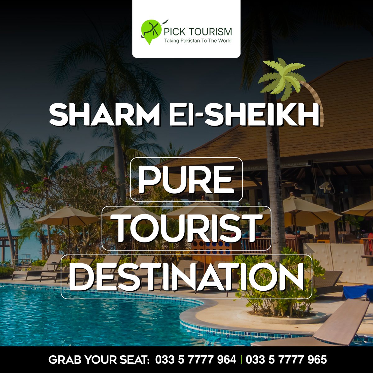 pick_tourism's tweet photo. Unlocking Sharm El-Sheikh: Adventure Made Easy!
Plan Your Journey Today:
📍 Address: 73-Karim Block, Allama Iqbal Town, Lahore.
🌐 Website: https://t.co/igCmwLfWQs.
📞 Contact/WhatsApp: 0335-7777964 | 0335-7777965.
☎️ Landline: +92 42 3541 5252.
#PickTourism #SharmElSheikh https://t.co/VOY3J8auKP