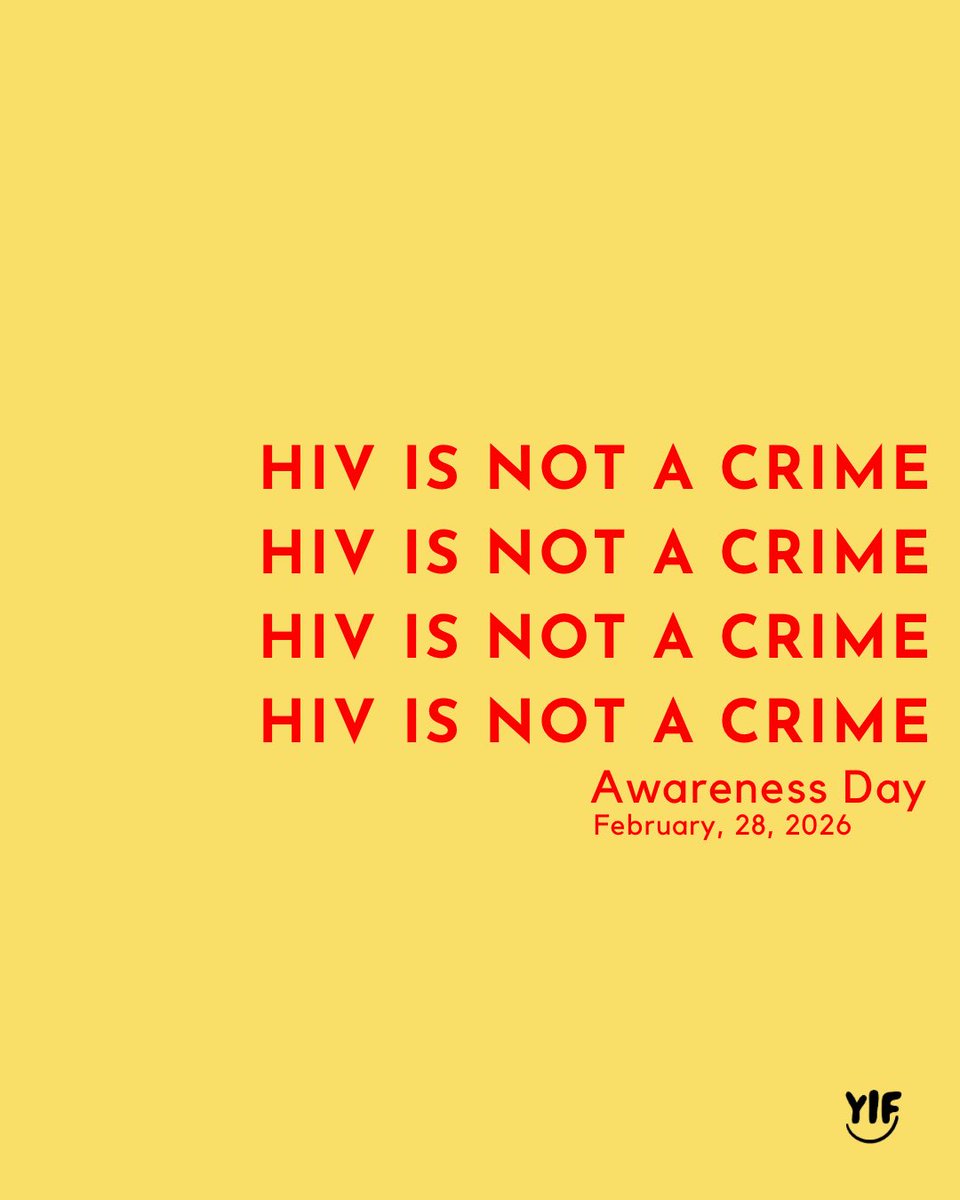 yif_org's tweet photo. It Official, HIV is no longer a terminal illness. 

Today, we stand against stigma and discrimination of young people living with HIV. 

No More! Let us live with dignity, Health is our human rights too. https://t.co/TzAxLfchuL