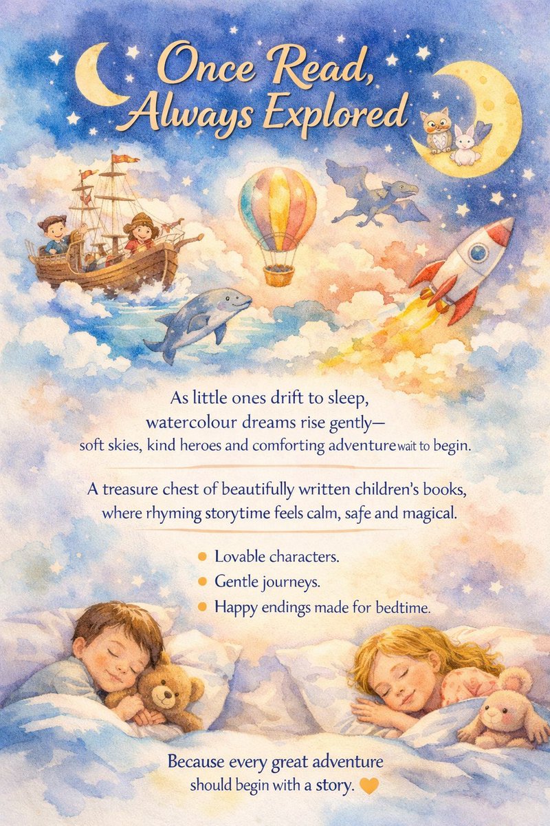 Springwoodbooks's tweet photo. Bedtime should feel safe, calm and a little bit magical.
Discover a treasure chest of children’s books filled with lovable characters, gentle journeys and happy endings.
Because adventures begin with a story. https://t.co/XKgtpIVd21 #ChildrensBooks #BedtimeStories #Storytime https://t.co/ZIIP7a3o4K