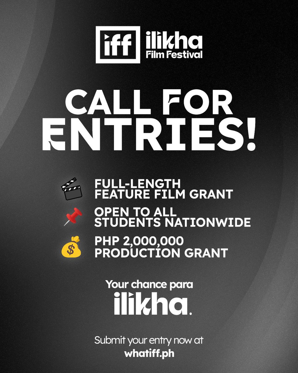 ilikhafilmfest's tweet photo. Call for Entries: Ilikha Film Festival

What IFF a new generation was given the power to create — and celebrate the lives of Filipinos anywhere in the world? https://t.co/k9HYwKY7jq