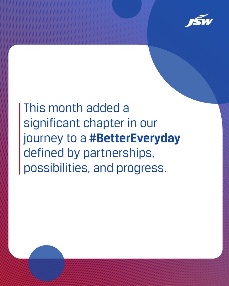 JSW Group tweet media