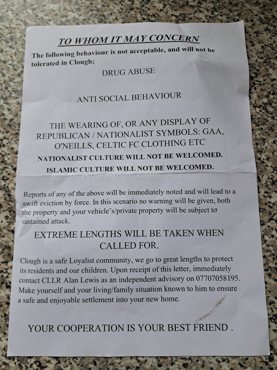 It's a shame the DUP weren't as outraged over this