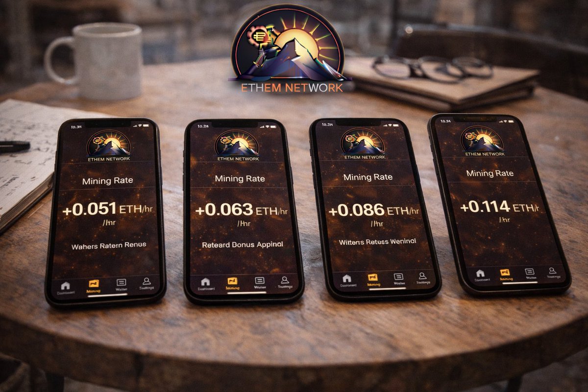 EthemNetwork's tweet image. Mining alone works. Mining with your circle works better. 👥⛏️

Because when the network grows, so does your earning rate. 📈

That’s not marketing. That’s literally how the system is designed.
 #CryptoEarnings #MobileMining #ReferralSystem #EarnCrypto #BlockchainApp
