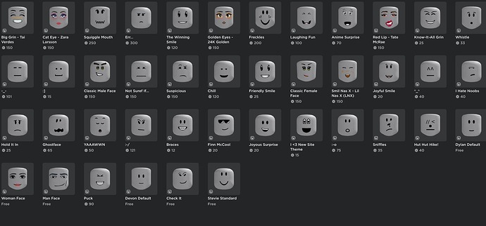 DarkVortex7714's tweet photo. @KreekCraft @SharkBloxYT @Chaseroony  It's Happening tomorrow, Roblox is Removing 2D Classic  Faces and Replacing them Dynamic Face, I owned the 2D Classic Faces and It's gonna be removed from my Inventory and Everyone as well. Oh God, What Could Possibly go wrong... https://t.co/WZispv6AH9