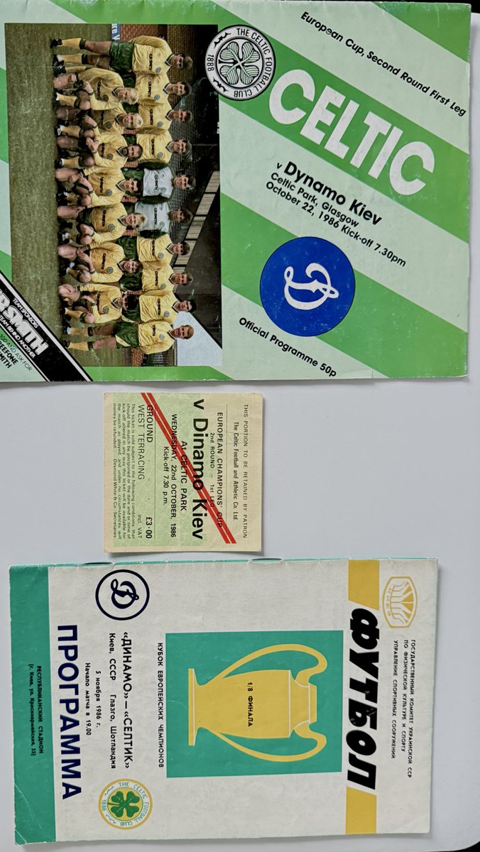 JOEMRP's tweet image. Came across these two programs for way back #CelticFC #footballprogram