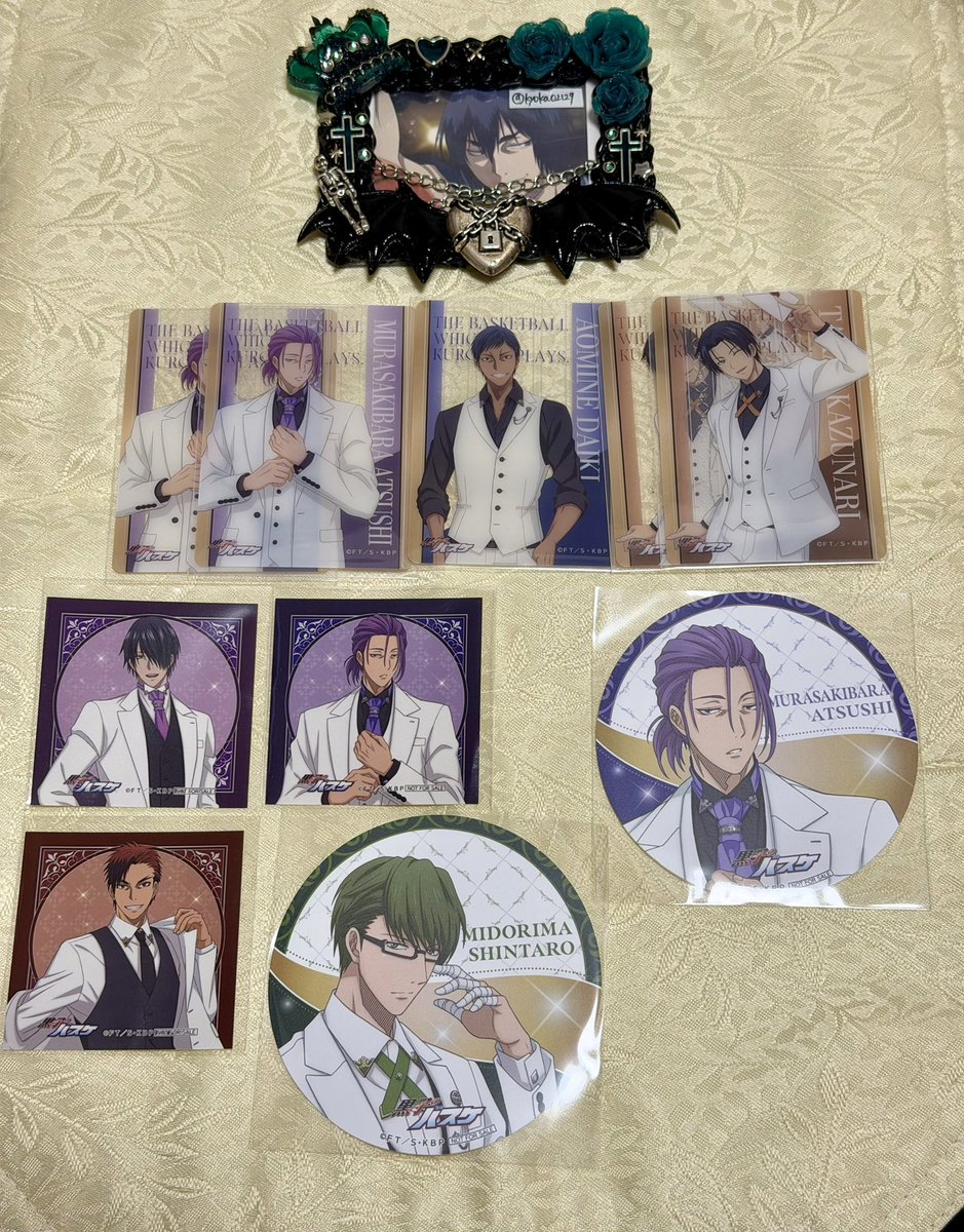 【交換】黒バス 黒子のバスケ GIGOカフェ 缶バッジ コースター クリアシート ステッカー 購入特典

譲:火神 緑間 高尾 青峰 紫原 氷室 

求:花宮

都内手渡しまたは郵送可能
お気軽にお声掛けください🙇‍♀️