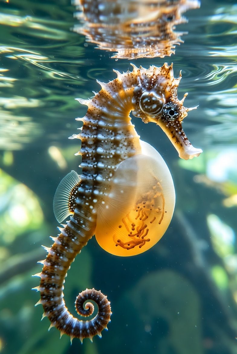 Males can get pregnant. The males in question: