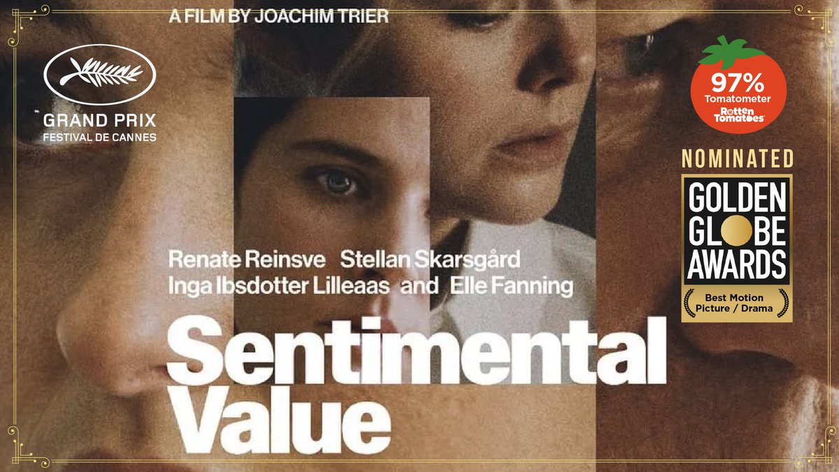 W kinach obejrzycie już film "Wartość sentymentalna" - nominowany do Oscara w wielu kategoriach.

Kino uważne, delikatnie ironiczne, które zamiast wzruszać na siłę, pozwala emocjom dojść do głosu we własnym tempie. Warto.

#SentimentalValue