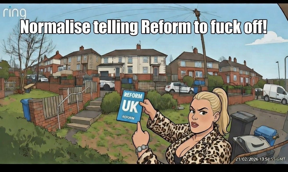 Plenty of meat this upcoming Council election season; normalise telling Reform to FUCK OFF!
⚔️⚔️⚔️⚔️⚔️⚔️
#FuckReform #sheffieldsteel